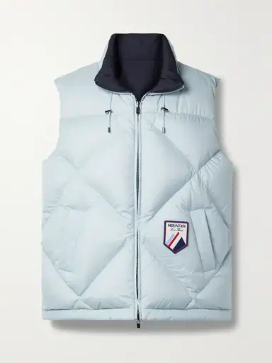 Loro Piana Silas Reversible Hooded Quilted Shell Down Gilet | Thumbnail 2 Loro Piana Silas Reversible Hooded Quilted Shell Down Gilet | Thumbnail 2
