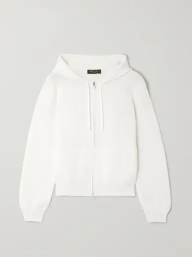 Loro Piana Open-knit Cotton Hoodie | Thumbnail 2 Loro Piana Open-knit Cotton Hoodie | Thumbnail 2