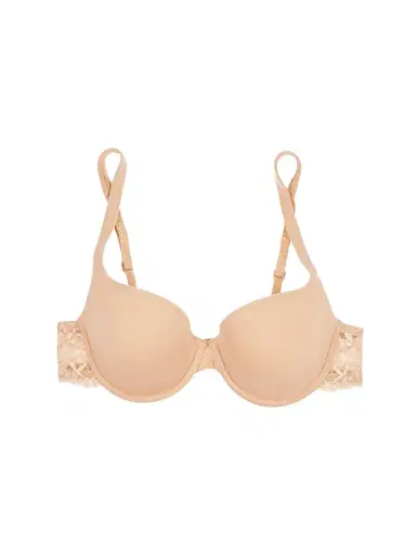 La Perla Souple Lace-trimmed Stretch Cotton-blend Jersey Contour Bra - Neutrals | Thumbnail 1 La Perla Souple Lace-trimmed Stretch Cotton-blend Jersey Contour Bra - Neutrals | Thumbnail 1