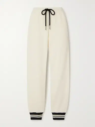 Moncler Striped Tapered Cotton-blend Jersey Track Pants | Thumbnail 2 Moncler Striped Tapered Cotton-blend Jersey Track Pants | Thumbnail 2