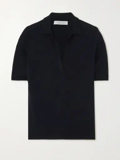 Gabriela Hearst Frank Cashmere And Silk-blend Polo Shirt | Thumbnail 2 Gabriela Hearst Frank Cashmere And Silk-blend Polo Shirt | Thumbnail 2