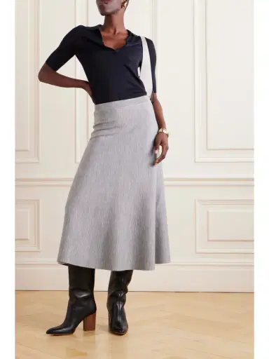Gabriela Hearst Frank Cashmere And Silk-blend Polo Shirt | Thumbnail 3 Gabriela Hearst Frank Cashmere And Silk-blend Polo Shirt | Thumbnail 3
