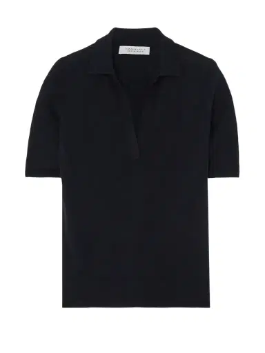 Gabriela Hearst Frank Cashmere And Silk-blend Polo Shirt | Thumbnail 1 Gabriela Hearst Frank Cashmere And Silk-blend Polo Shirt | Thumbnail 1