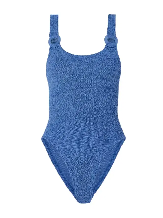 Domino Metallic Seersucker Swimsuit