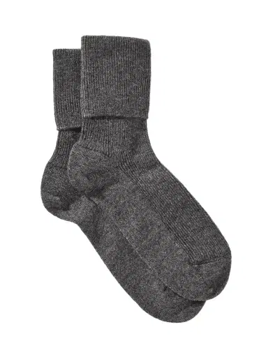 Johnstons of Elgin Ribbed Cashmere-blend Socks | Thumbnail 1 Johnstons of Elgin Ribbed Cashmere-blend Socks | Thumbnail 1