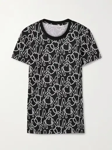 Moncler Printed Cotton-jersey T-shirt | Thumbnail 2 Moncler Printed Cotton-jersey T-shirt | Thumbnail 2