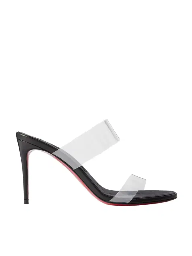 Just Loubi 85 Pvc Mules - Black Just Loubi 85 Pvc Mules - Black