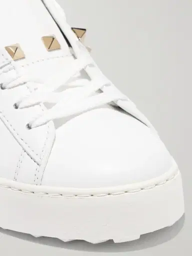 Valentino Garavani Rockstud Untitled Leather Sneakers | Thumbnail 4 Valentino Garavani Rockstud Untitled Leather Sneakers | Thumbnail 4