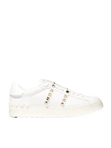 Valentino Garavani Rockstud Untitled Leather Sneakers | Thumbnail 1 Valentino Garavani Rockstud Untitled Leather Sneakers | Thumbnail 1