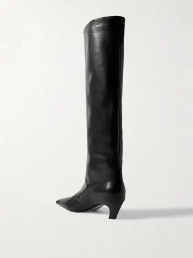 Khaite Davis Leather Knee Boots | Thumbnail 4 Khaite Davis Leather Knee Boots | Thumbnail 4