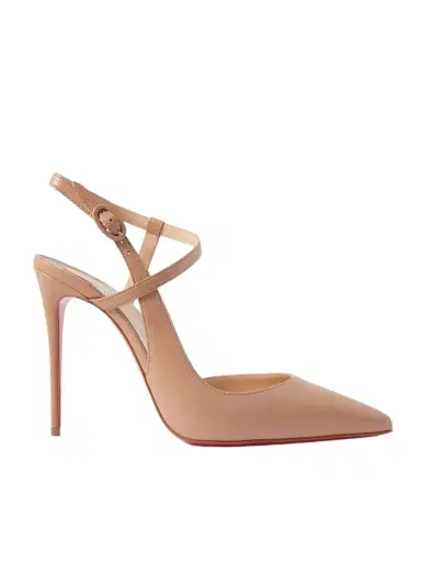 Christian Louboutin Jenlove 100 Leather Slingback Pumps | Thumbnail 1 Christian Louboutin Jenlove 100 Leather Slingback Pumps | Thumbnail 1