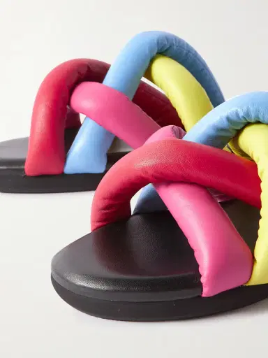 Moncler Genius + Jw Anderson Jbraided Leather Slides | Thumbnail 4 Moncler Genius + Jw Anderson Jbraided Leather Slides | Thumbnail 4