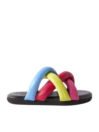 Moncler Genius + Jw Anderson Jbraided Leather Slides | Thumbnail 1 Moncler Genius + Jw Anderson Jbraided Leather Slides | Thumbnail 1