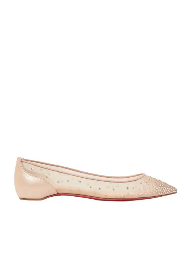 Follies Swarovski Crystal-embellished Mesh And Lamé Point-toe Flats - Neutrals Follies Swarovski Crystal-embellished Mesh And Lamé Point-toe Flats - Neutrals