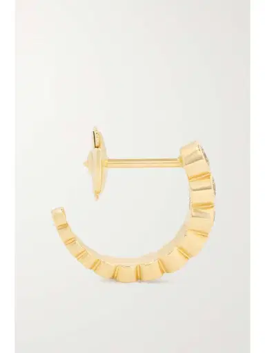 Sophie Bille Brahe Boucle Ensemble 18-karat Gold Diamond Single Hoop Earring | Thumbnail 3 Sophie Bille Brahe Boucle Ensemble 18-karat Gold Diamond Single Hoop Earring | Thumbnail 3