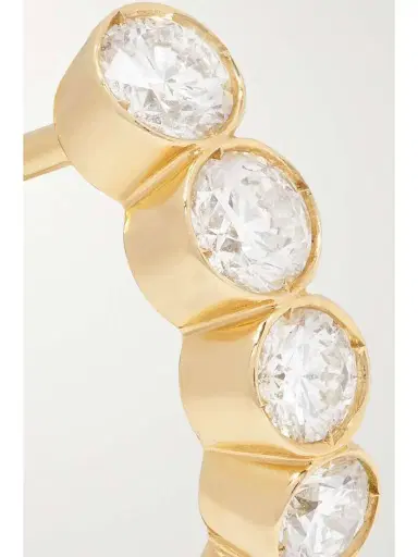 Sophie Bille Brahe Boucle Ensemble 18-karat Gold Diamond Single Hoop Earring | Thumbnail 5 Sophie Bille Brahe Boucle Ensemble 18-karat Gold Diamond Single Hoop Earring | Thumbnail 5