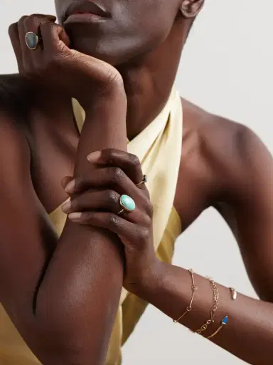 Melissa Joy Manning Kingman 14-karat Recycled Gold Turquoise Ring | Thumbnail 6 Melissa Joy Manning Kingman 14-karat Recycled Gold Turquoise Ring | Thumbnail 6