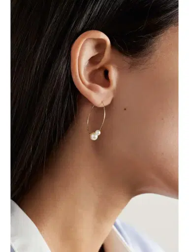 Mizuki 14-karat Gold Pearl Earrings | Thumbnail 4 Mizuki 14-karat Gold Pearl Earrings | Thumbnail 4