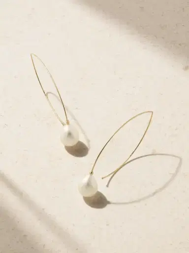 Mizuki Medium 14-karat Gold Pearl Earrings | Thumbnail 1 Mizuki Medium 14-karat Gold Pearl Earrings | Thumbnail 1