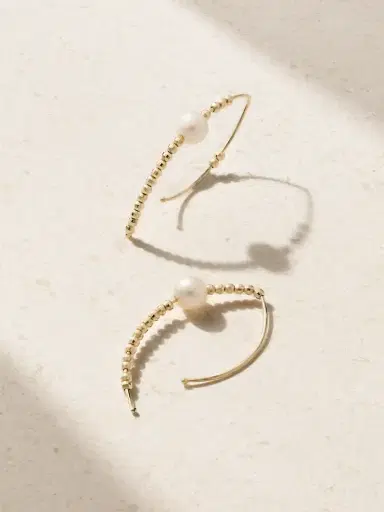 Mizuki Small 14-karat Gold Pearl Earrings | Thumbnail 1 Mizuki Small 14-karat Gold Pearl Earrings | Thumbnail 1