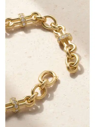 DAVID WEBB Barbell 18-karat Gold Diamond Bracelet | Thumbnail 3 DAVID WEBB Barbell 18-karat Gold Diamond Bracelet | Thumbnail 3
