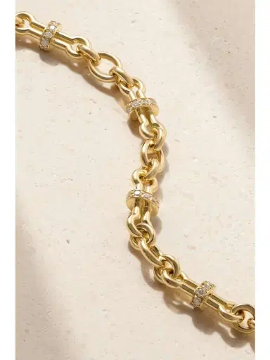DAVID WEBB Barbell 18-karat Gold Diamond Bracelet | Thumbnail 4 DAVID WEBB Barbell 18-karat Gold Diamond Bracelet | Thumbnail 4