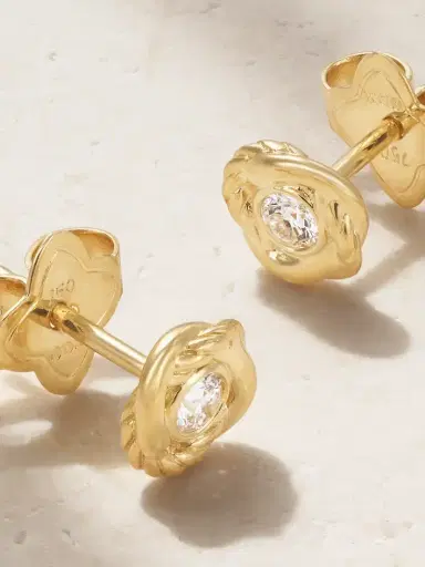 David Yurman Infinity 18-karat Gold Diamond Earrings | Thumbnail 3 David Yurman Infinity 18-karat Gold Diamond Earrings | Thumbnail 3