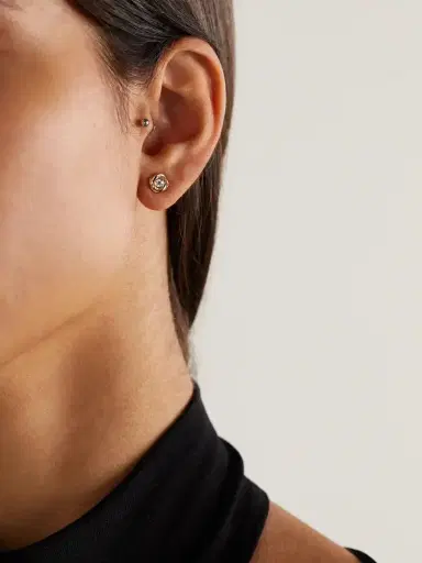 David Yurman Infinity 18-karat Gold Diamond Earrings | Thumbnail 4 David Yurman Infinity 18-karat Gold Diamond Earrings | Thumbnail 4