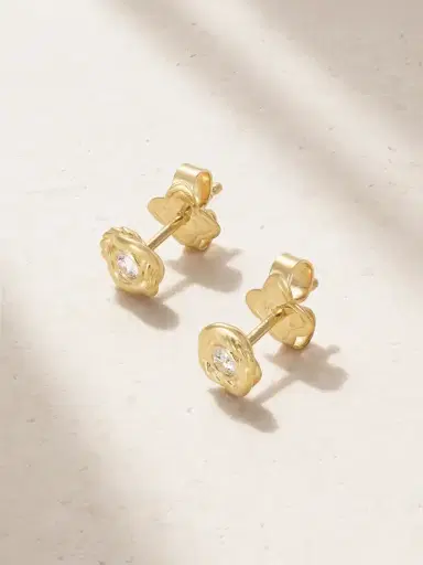 David Yurman Infinity 18-karat Gold Diamond Earrings | Thumbnail 1 David Yurman Infinity 18-karat Gold Diamond Earrings | Thumbnail 1