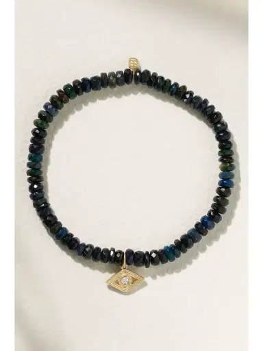 Sydney Evan Small Evil Eye 14-karat Gold, Opal And Diamond Bracelet | Thumbnail 1 Sydney Evan Small Evil Eye 14-karat Gold, Opal And Diamond Bracelet | Thumbnail 1