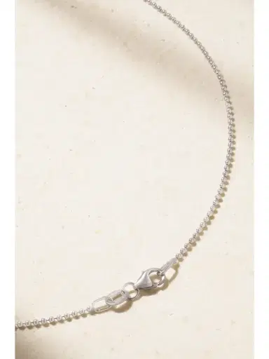 EÉRA White , Diamond And Enamel Necklace | Thumbnail 3 EÉRA White , Diamond And Enamel Necklace | Thumbnail 3