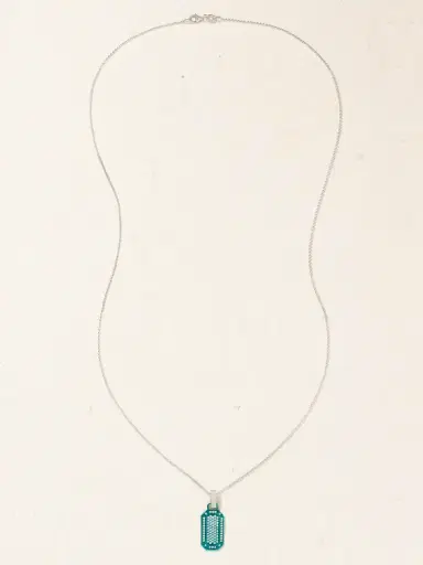 EÉRA White , Diamond And Enamel Necklace | Thumbnail 1 EÉRA White , Diamond And Enamel Necklace | Thumbnail 1