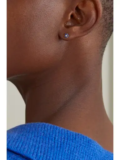 Jennifer Meyer 18-karat Gold, Lapis Lazuli And Diamond Earrings | Thumbnail 2 Jennifer Meyer 18-karat Gold, Lapis Lazuli And Diamond Earrings | Thumbnail 2