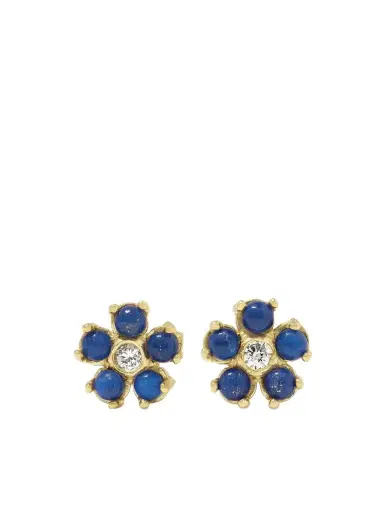 Jennifer Meyer 18-karat Gold, Lapis Lazuli And Diamond Earrings | Thumbnail 1 Jennifer Meyer 18-karat Gold, Lapis Lazuli And Diamond Earrings | Thumbnail 1