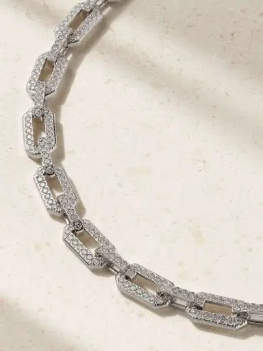 David Yurman 18-karat White Gold Diamond Necklace | Thumbnail 4 David Yurman 18-karat White Gold Diamond Necklace | Thumbnail 4