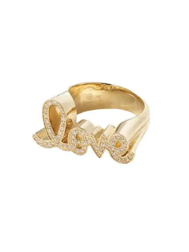 Sydney Evan Love 14-karat Gold Diamond Ring | Thumbnail 1 Sydney Evan Love 14-karat Gold Diamond Ring | Thumbnail 1