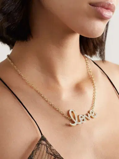 Sydney Evan Xl Love 14-karat Gold Diamond Necklace | Thumbnail 2 Sydney Evan Xl Love 14-karat Gold Diamond Necklace | Thumbnail 2