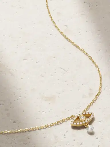 Persée Evil Eye 18-karat Gold Diamond Necklace | Thumbnail 1 Persée Evil Eye 18-karat Gold Diamond Necklace | Thumbnail 1