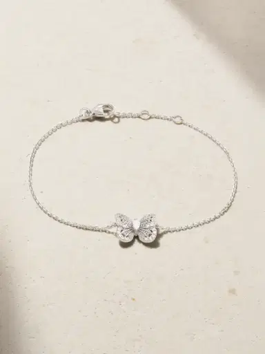 De Beers London Portraits Of Nature Butterfly 18-karat White Gold Diamond Bracelet | Thumbnail 1 De Beers London Portraits Of Nature Butterfly 18-karat White Gold Diamond Bracelet | Thumbnail 1