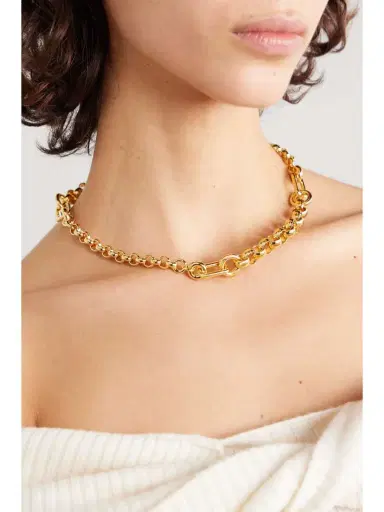 Laura Lombardi + Net Sustain Pietra Recycled Gold-plated Necklace | Thumbnail 2 Laura Lombardi + Net Sustain Pietra Recycled Gold-plated Necklace | Thumbnail 2