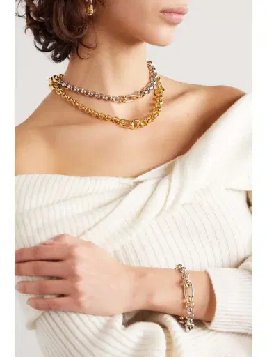 Laura Lombardi + Net Sustain Pietra Recycled Gold-plated Necklace | Thumbnail 5 Laura Lombardi + Net Sustain Pietra Recycled Gold-plated Necklace | Thumbnail 5