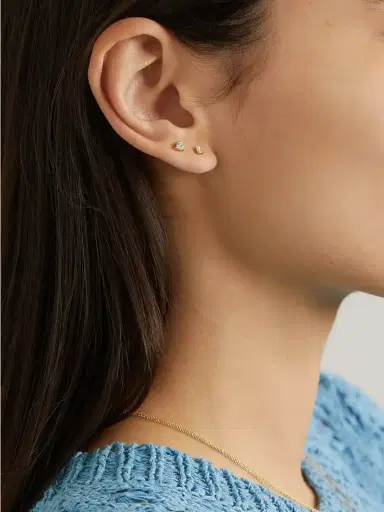 Jennifer Meyer 18-karat Gold Diamond Single Earring | Thumbnail 4 Jennifer Meyer 18-karat Gold Diamond Single Earring | Thumbnail 4