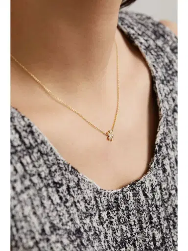 Jennifer Meyer Mini Clover 18-karat Gold Diamond Necklace | Thumbnail 2 Jennifer Meyer Mini Clover 18-karat Gold Diamond Necklace | Thumbnail 2