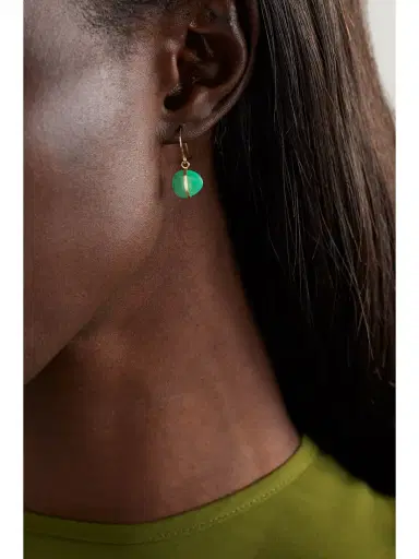 Melissa Joy Manning 14-karat Recycled Gold Chrysoprase Earrings | Thumbnail 2 Melissa Joy Manning 14-karat Recycled Gold Chrysoprase Earrings | Thumbnail 2