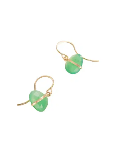 Melissa Joy Manning 14-karat Recycled Gold Chrysoprase Earrings | Thumbnail 1 Melissa Joy Manning 14-karat Recycled Gold Chrysoprase Earrings | Thumbnail 1
