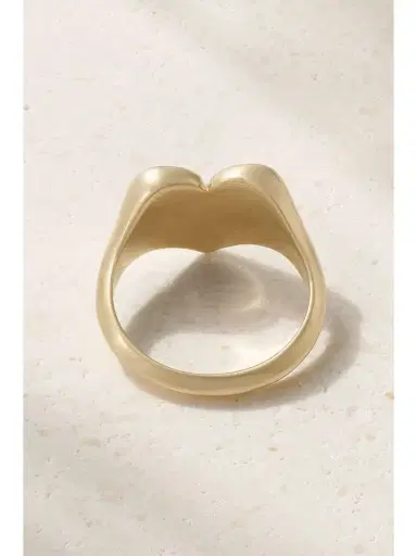 Marlo Laz Heart 14-karat Gold Diamond Signet Ring | Thumbnail 3 Marlo Laz Heart 14-karat Gold Diamond Signet Ring | Thumbnail 3