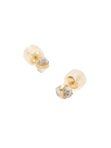 Melissa Joy Manning 14-karat Recycled Gold Herkimer Diamond Earrings | Thumbnail 1 Melissa Joy Manning 14-karat Recycled Gold Herkimer Diamond Earrings | Thumbnail 1