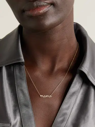 Sydney Evan Mama 14-karat Gold Diamond Necklace | Thumbnail 2 Sydney Evan Mama 14-karat Gold Diamond Necklace | Thumbnail 2