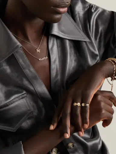 Sydney Evan Mama 14-karat Gold Diamond Necklace | Thumbnail 5 Sydney Evan Mama 14-karat Gold Diamond Necklace | Thumbnail 5