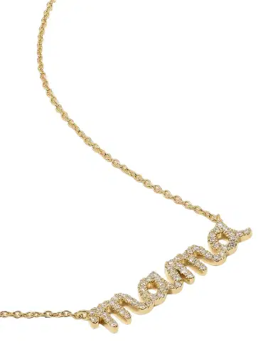 Sydney Evan Mama 14-karat Gold Diamond Necklace | Thumbnail 1 Sydney Evan Mama 14-karat Gold Diamond Necklace | Thumbnail 1
